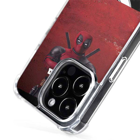 Marvel Deadpool Legacy Deadpool Red Poster iPhone 15 Pro Max MagSafe Case